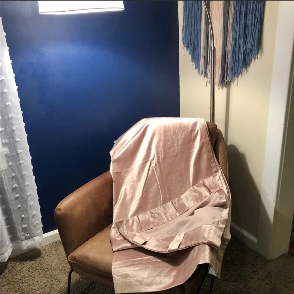 West Elm Pink Curtains